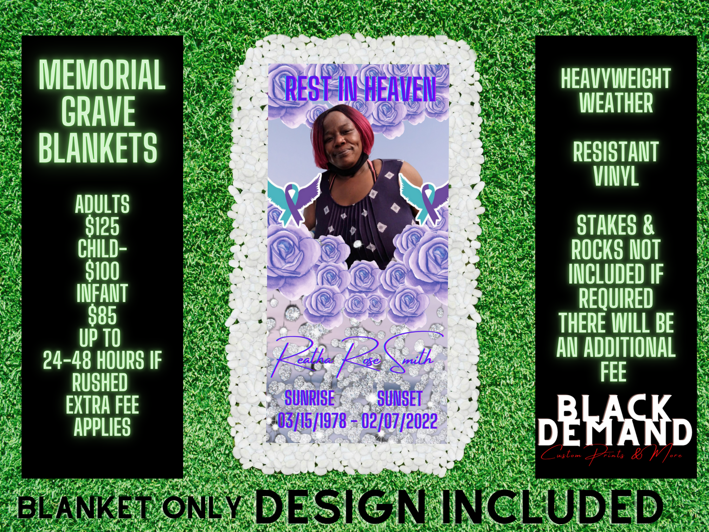 Memorial Grave Blankets